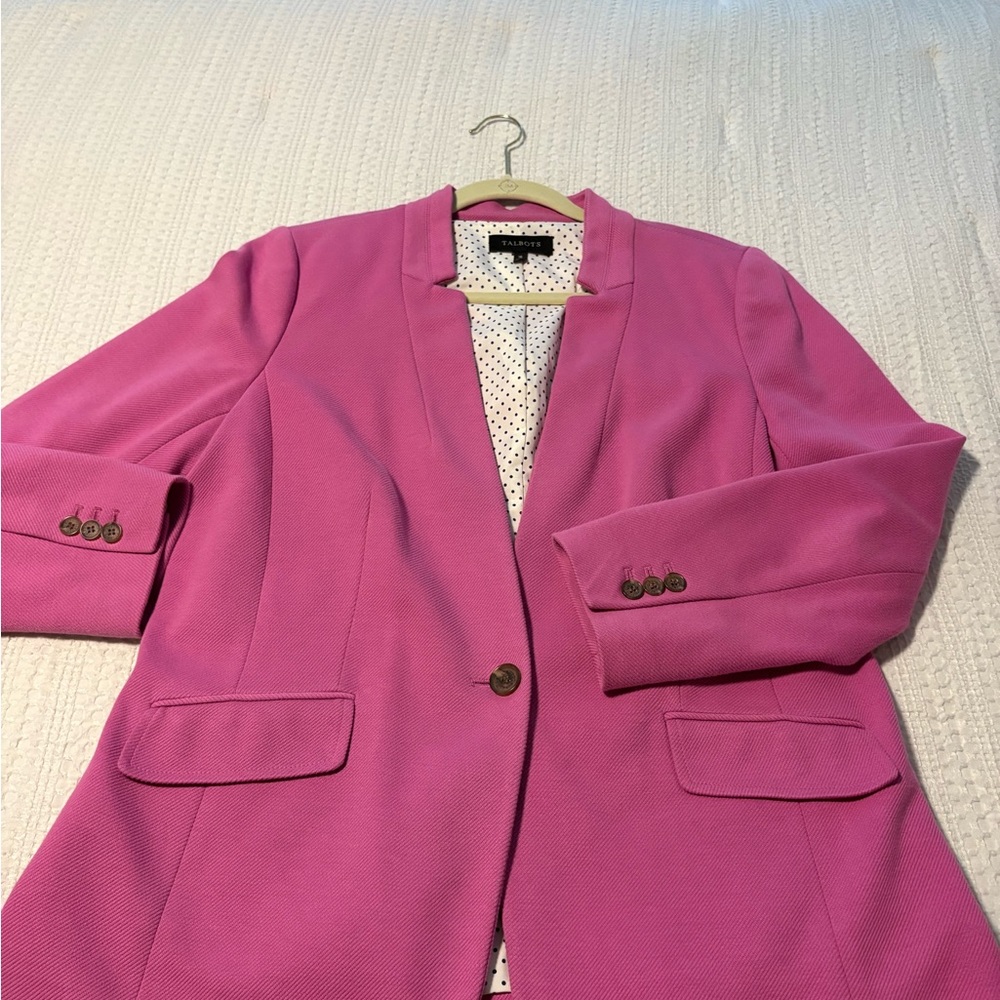 Talbots Vibrant Pink Blazer